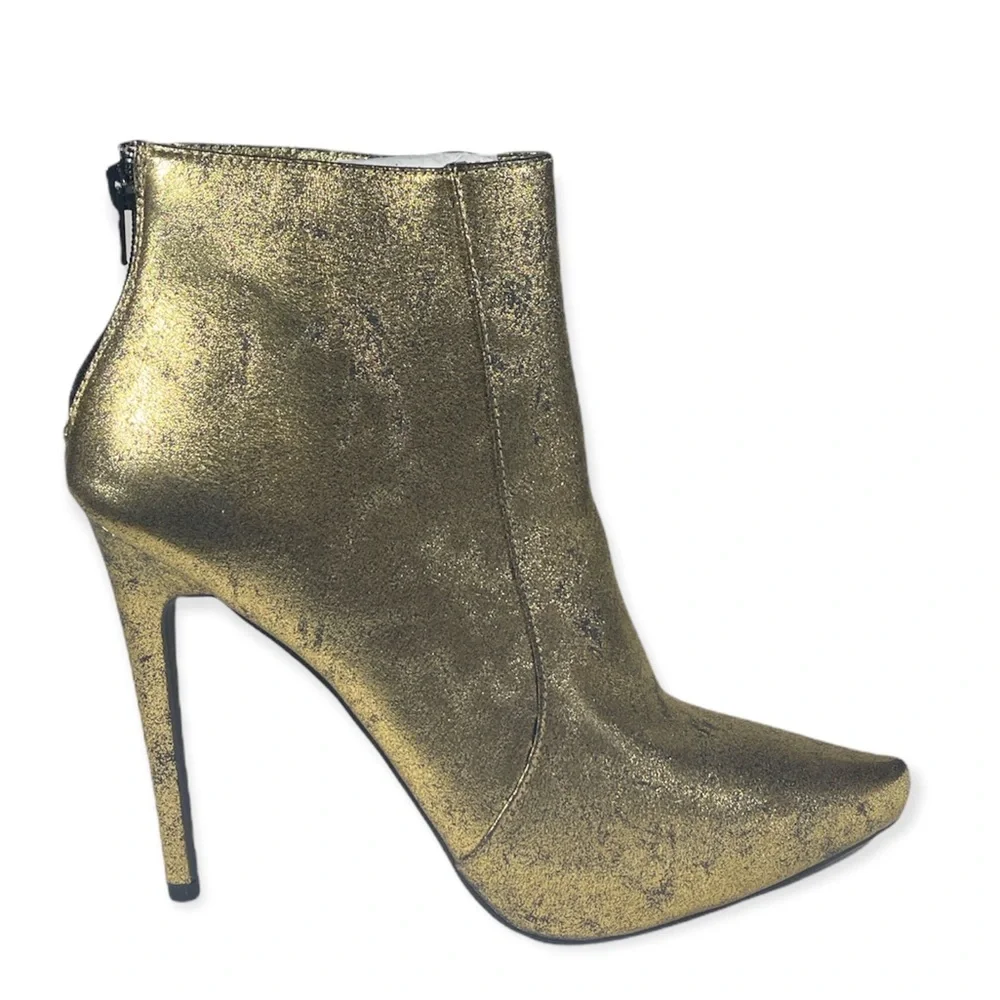 Nykia Gold Heel Boot - Picture 2 of 3